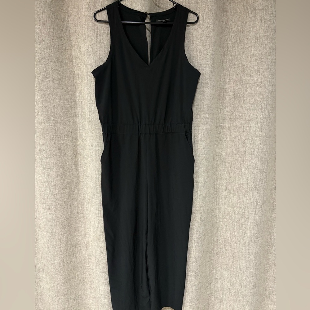 Banana Republic Classic Black V-Neck Jumpsuit
